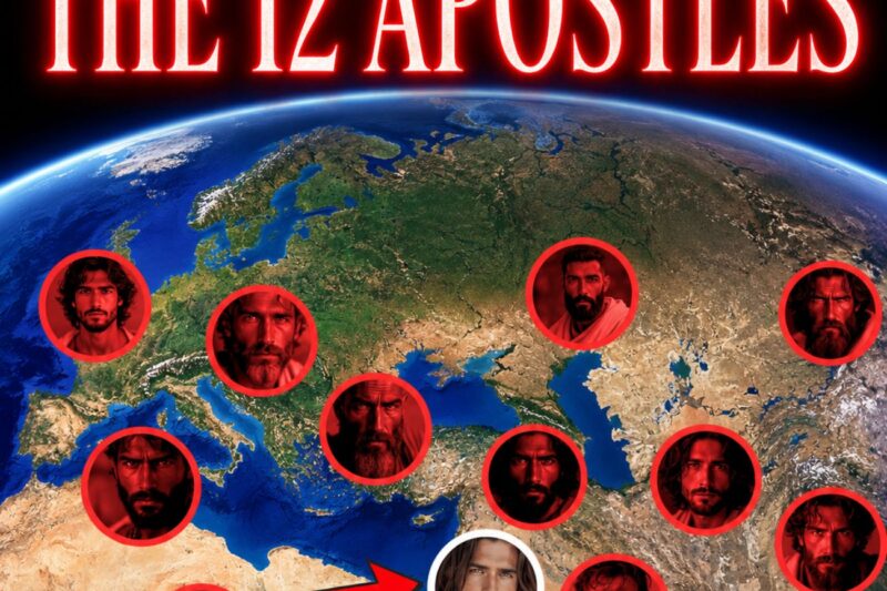 The Terrible End of the 12 Apostles on a Map