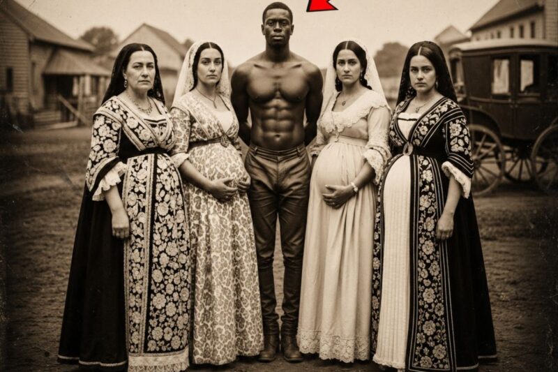 The slave who impregnated the mistress and her 3 daughters.