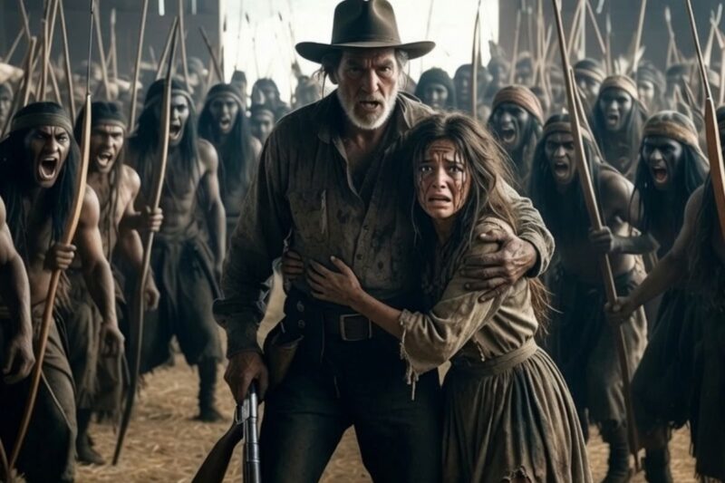 A lone rancher saves a starving indigenous child, confronts 250 warriors in his barn_vmdt