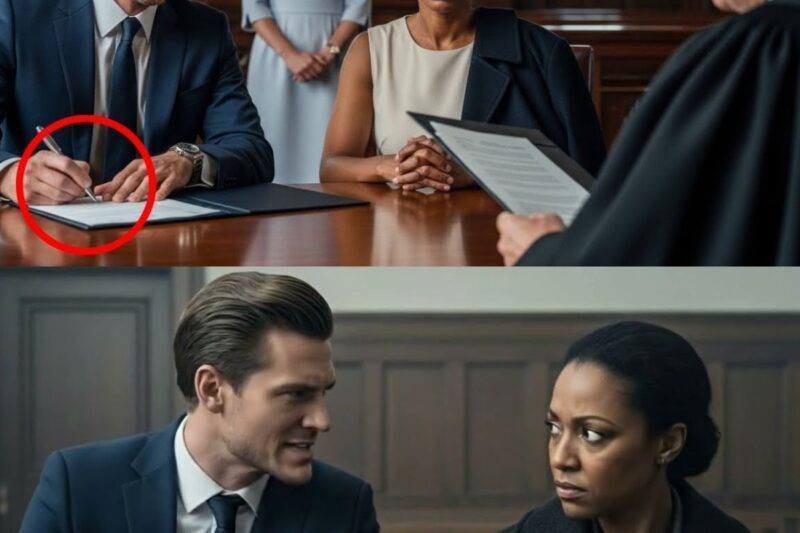 He signs the divorce papers while mocking her — then the judge reads his father’s will aloud_vmdt