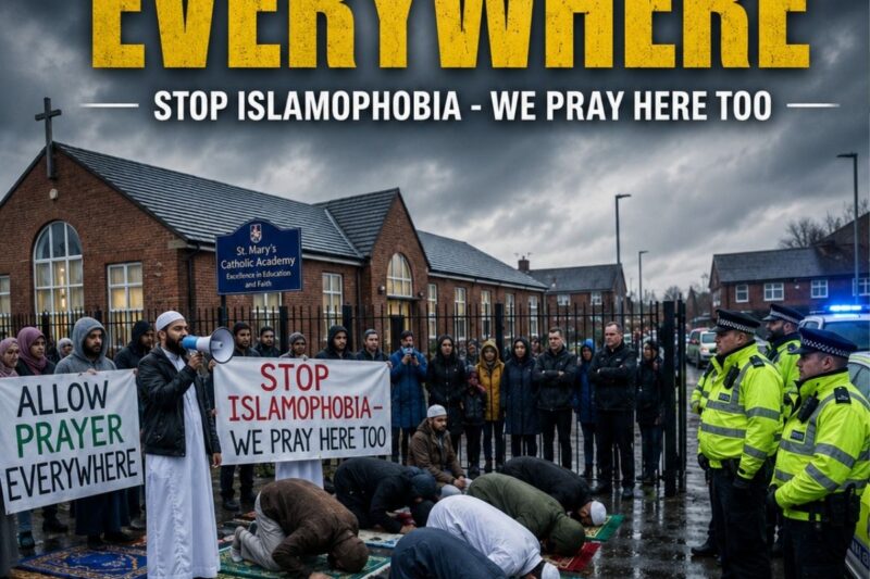 Muslims Try To Pray Outside Catholic School But WHAT HAPPENED NEXT SHOCKED EVERYONE…