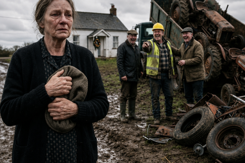 They Dumped 6 Broken Tractors on Her Land the Day of Her Husband’s Funeral — She Rebuilt Every One..