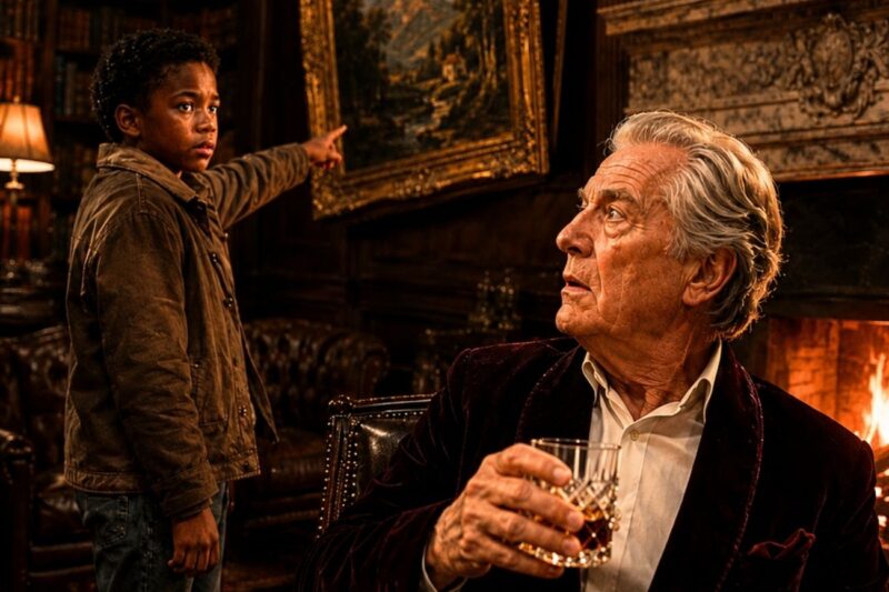 “Check the Painting, Sir” — Black Boy Reveals Hidden Secret in Billionaire’s Mansion